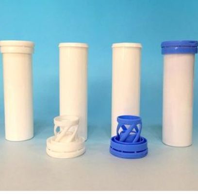 VC Effervescent Tablets Twist Lock Plastic Empty Tube for Custom Logo and Biodegradable