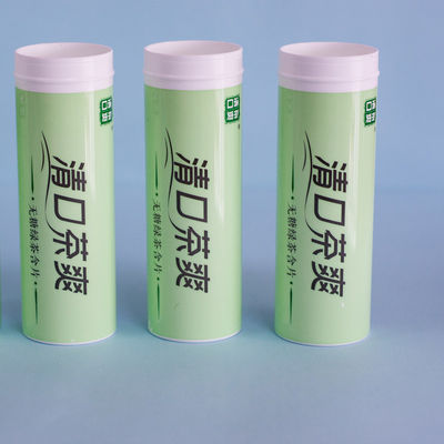 Effervescent Tablet Pills Packaging Container with Dry Offset Printing and PP Collar