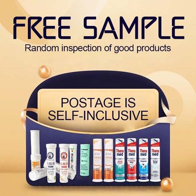 Effervescent Tablets Packaging with Food Grade PP Plastic Pill Tube and Sealing Caps