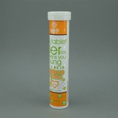 144ml PP Custom Logo Plastic Bottles for Effervescent Tablet Tube in Offset Printing