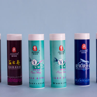 PP Base Material Multivitamin Vitamin C Private Label Effervescent Tablet Cube Bottle